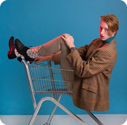 Fashion model in yellow top